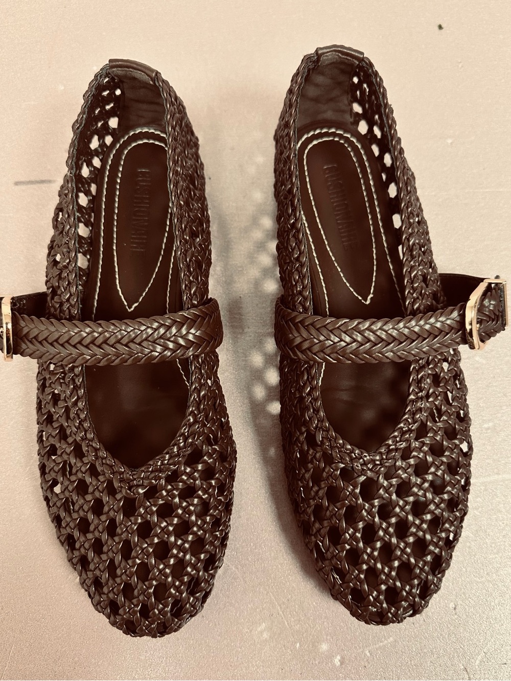 Cushionaire Women’s Braided Mary Jane Mule in Dark Brown - Picture 3 of 6